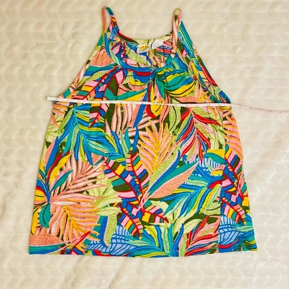 EUC- C&C California Colorful Linen Tank and Shorts Set- Medium - Picture 4 of 16